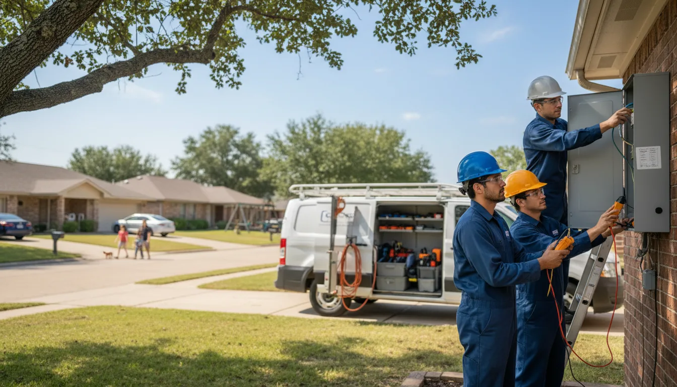 Certified electrician providing emergency electrical services in De Soto, WI